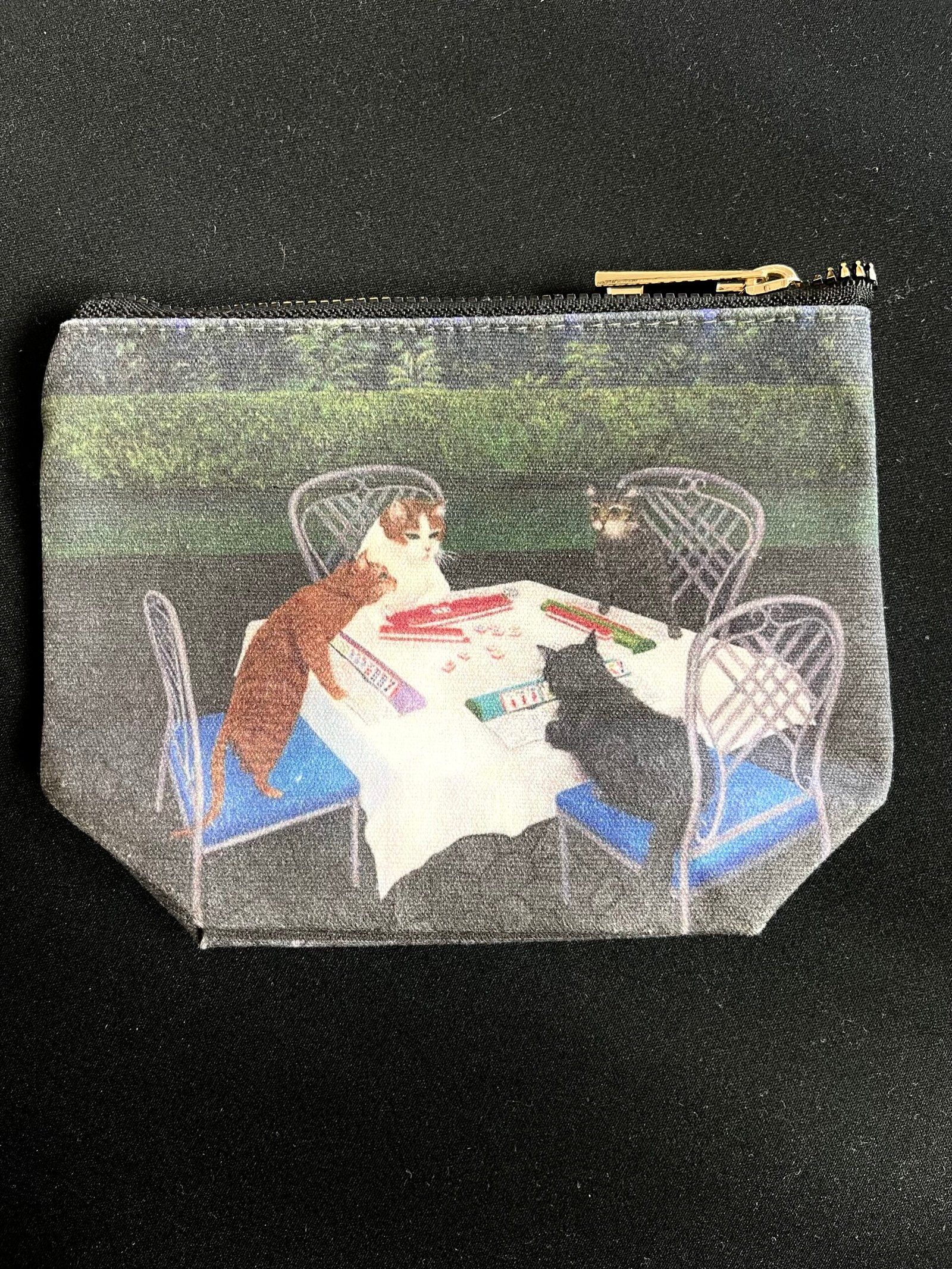 Cats Playing Mahjongg Medium Size Change Purse Mahjongg Maven Games