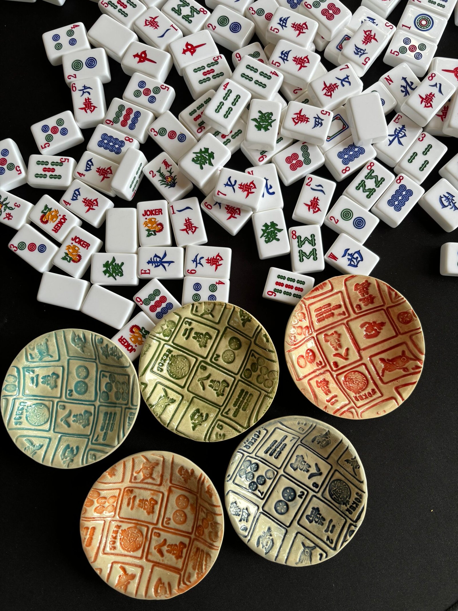 Mah Jongg Wall Game Bowl...Ceramic Mah Jongg tile design (price for 1 ...